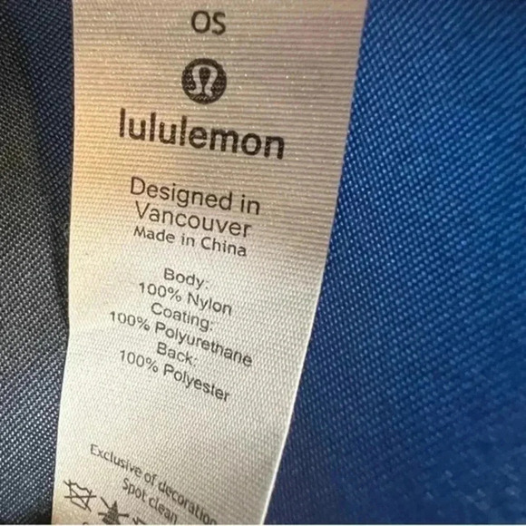 LULULEMON Acute Tote in Mineral Blue/Midnight Navy EUC - Picture 4 of 5
